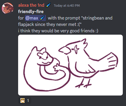 Friendly-fire is explicitly written on the Discord post.